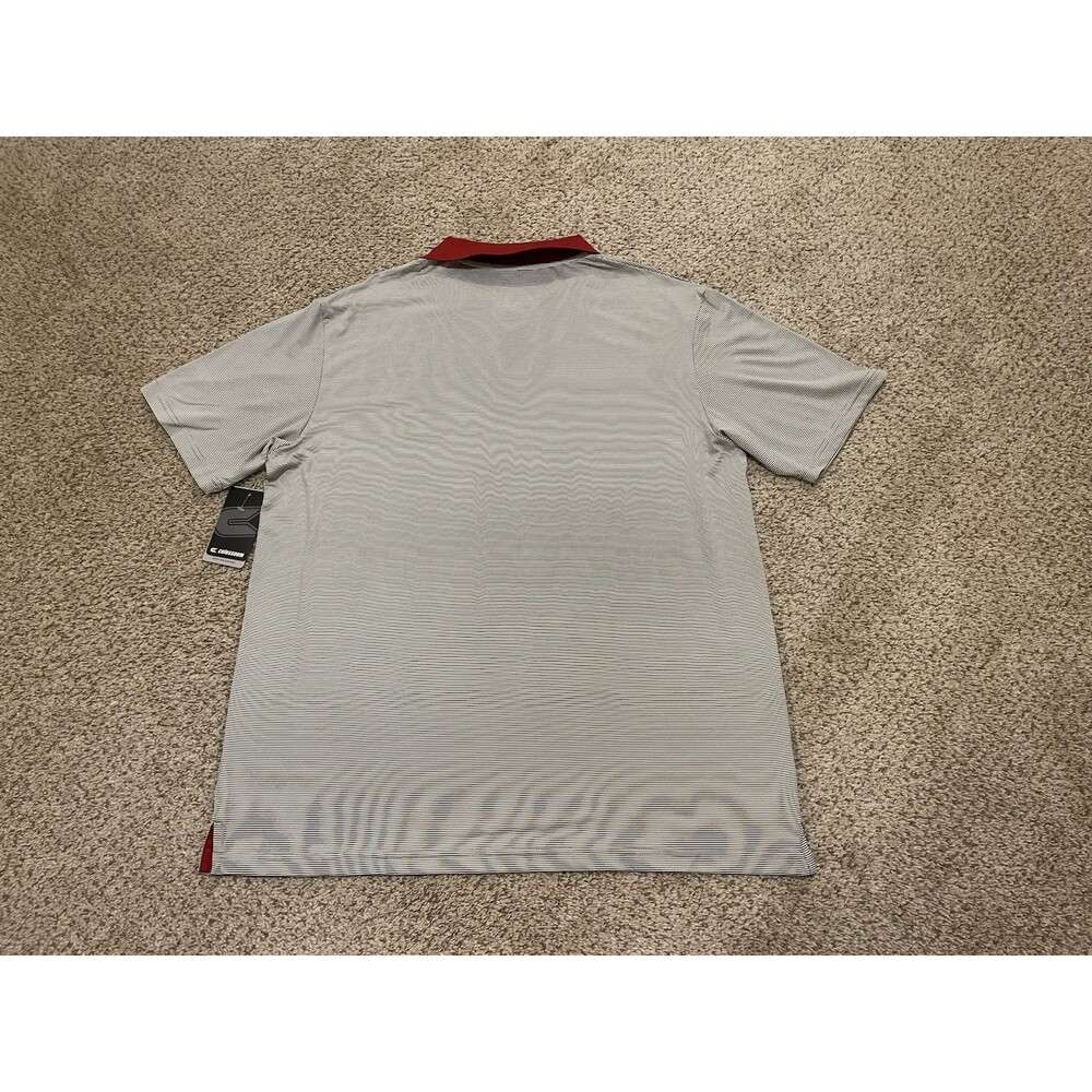 Men's XL Colosseum Gray / Red Washington State Cougars Polo NWT - Picture 5 of 5